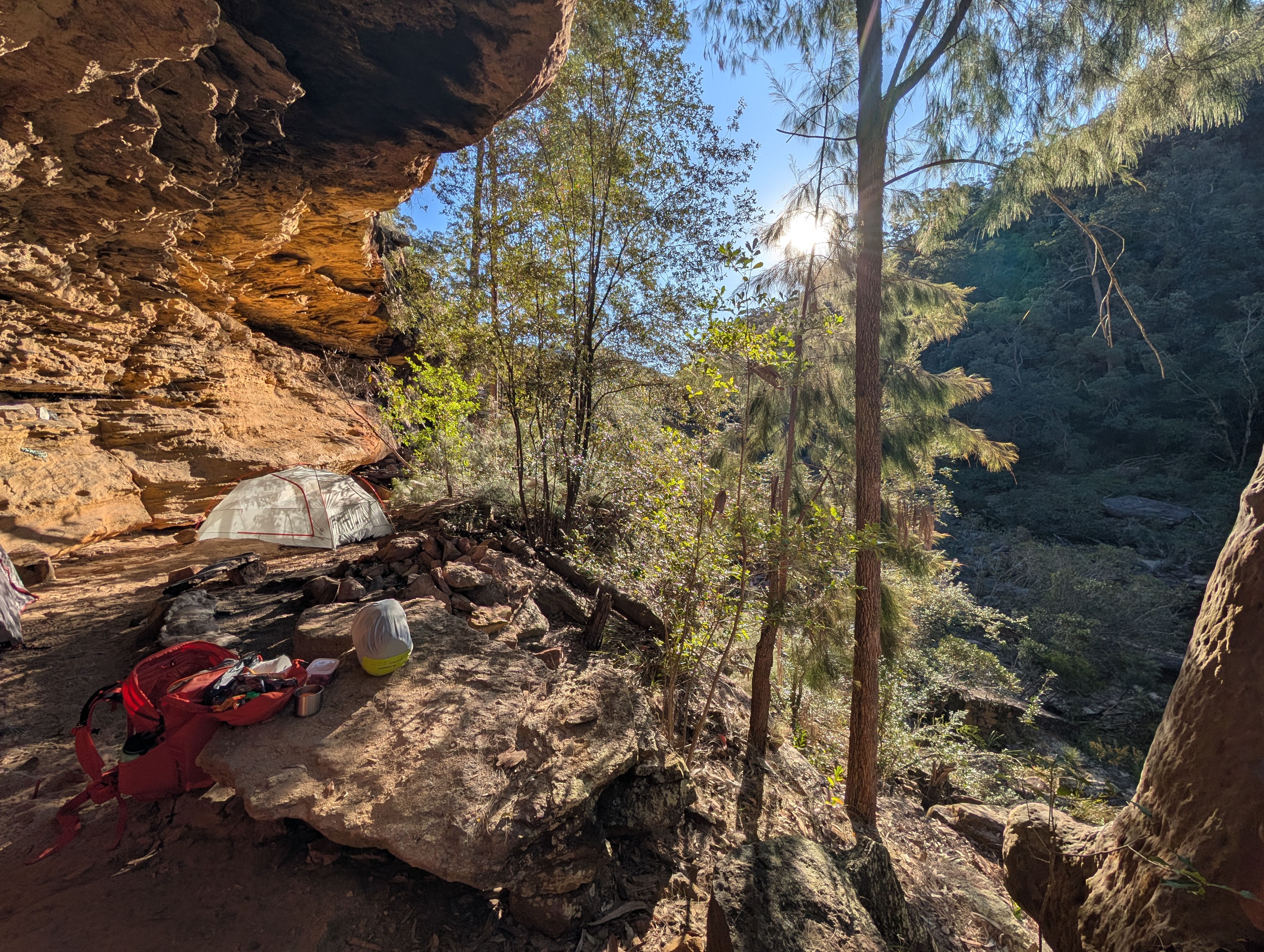 Set up at Dadder Cave