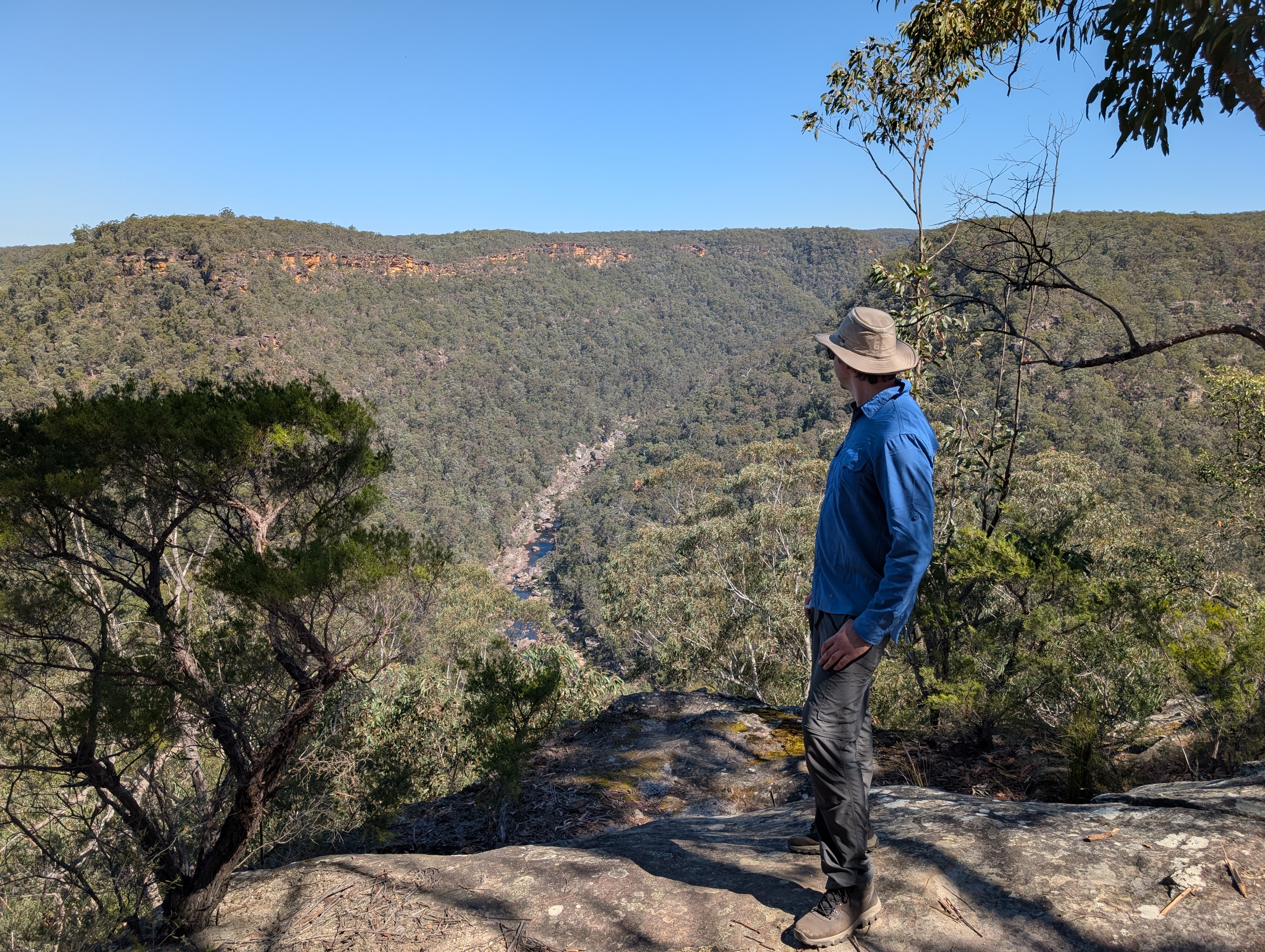 Ed at the end of Pisgah Rock Track