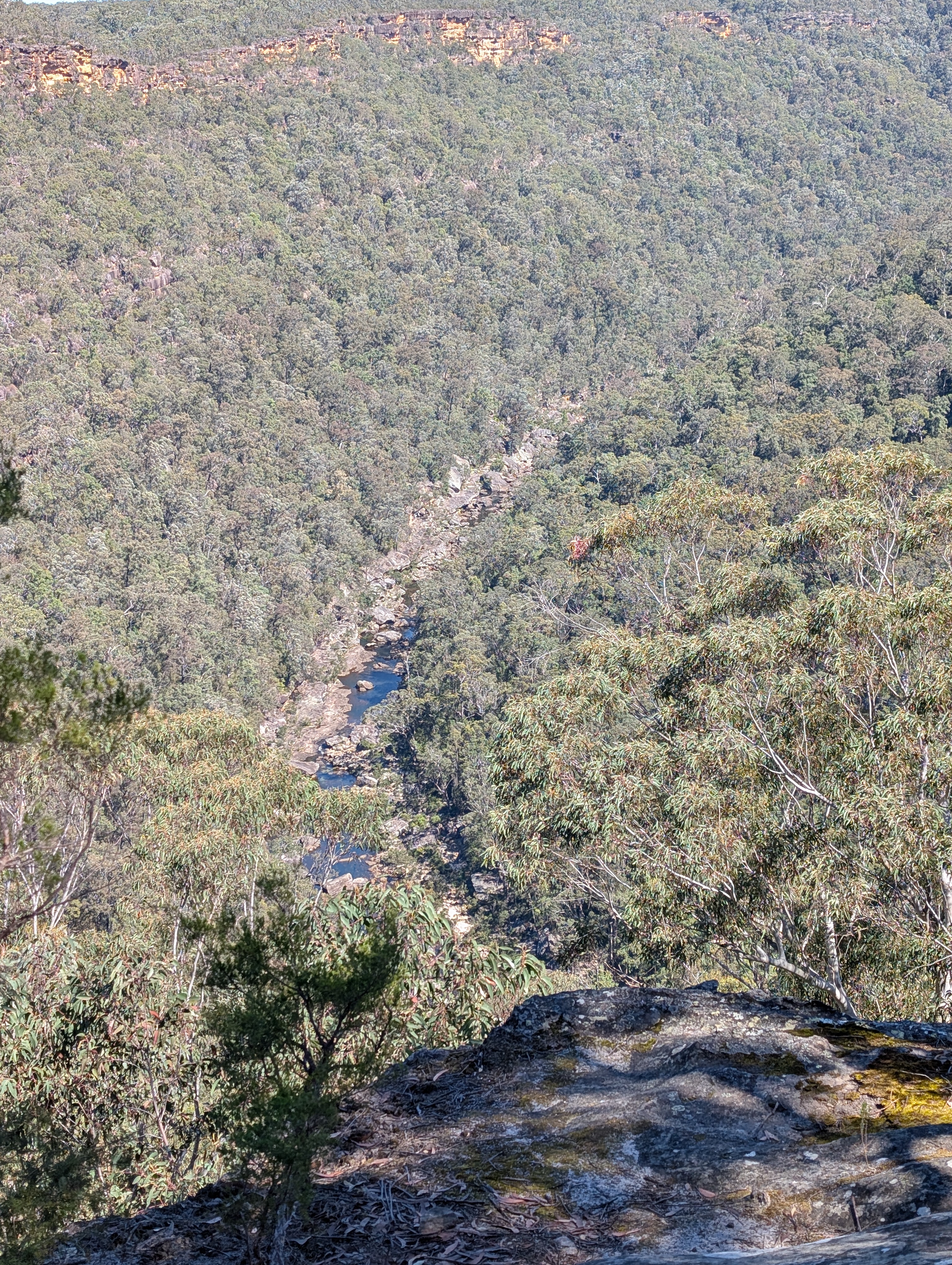 Looking down to Erskine Creek